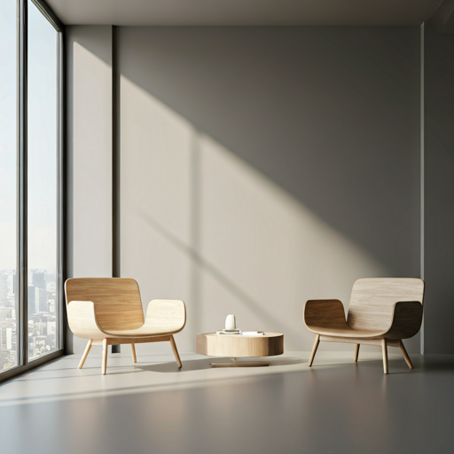 Modern minimalist office interior